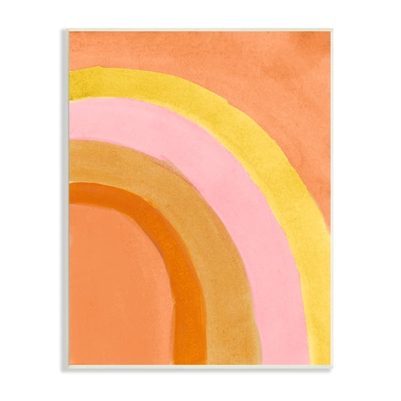 Stupell Indtries Summer Sun Rainbow Warm Tone Arches,10 x 15,Design by Emily Navas
