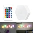 thumbnail image 2 of Paneles de Pared RGB Coloridos con Luz LED Hexagonal con Control Remoto DIY, Sensibles Al Tacto, para Dormitorio y Sala de Estar., 2 of 5