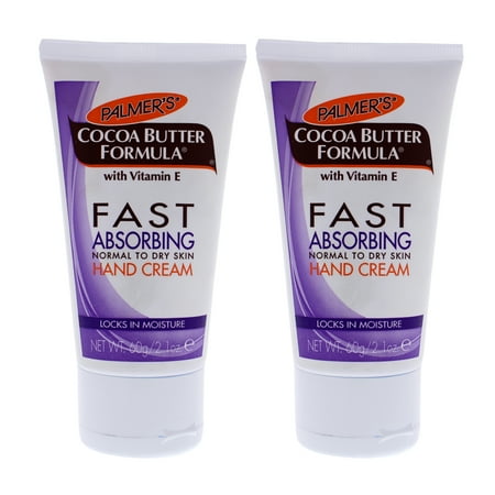 Cocoa Butter Fast Absorbing Hand Cream by Palmers for Unisex - 2.1 oz Cream - Pack of 2