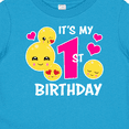 thumbnail image 4 of Inktastic Its My 1st Birthday with Smiling Emoticons Girls Baby T-Shirt, 4 of 5