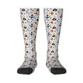 thumbnail image 2 of Lsque Pirate Skull And Anchor Printed Crew Socks Men's Women's LightWeight Thin Casual Calf Socks ,Knee High Socks,Cotton Socks, 2 of 9