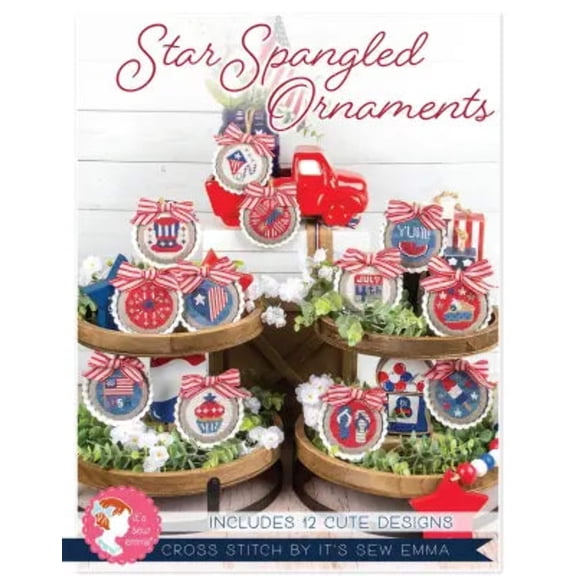 Star Spangled Ornaments Cross Stitch Pattern