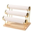 thumbnail image 4 of Organizador de 3 niveles para guardar pulseras, relojes y joyas para el hogar Blanco, 4 of 9