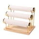 thumbnail image 4 of Organizador de 3 niveles para guardar pulseras, relojes y joyas para el hogar Blanco, 4 of 9