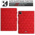 thumbnail image 3 of Allytech Slim Case for Apple iPad Pro 11 M4 2024,  Stylish Pattern PU Leather Case with Card Slots & Pen Holder, Multi-Angle Viewing Stand Auto Sleep Wake Shockproof Case for iPad Pro 11" 2024, Red, 3 of 10