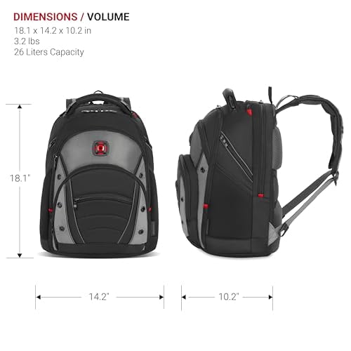 WENGER Next 23 Crango - Sac à dos ordinateur 16 pouces - 27L - Gravity Black Pas Cher | Bureau Vallée