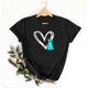 thumbnail image 5 of Mujeres Manga Corta de Verano Tops Pascua Impresa Cuello Redondo, Blusa de Moda Casual para la Primavera, 5 of 5