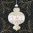thumbnail image 2 of Mullan, Michael 20x20 Black Ornate Wood Framed with Double Matting Museum Art Print Titled - Jolly Holiday Ornaments Peace Metallic, 2 of 4