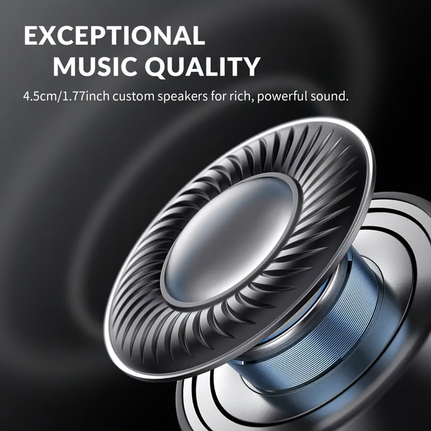 Active Noise-cancelling Wireless Headphones with Rich Bass,Clear Calls,High-definition Over-ear Headphones,Built-in Microphone,Bass,46 Hours Playback Time,HiFi Stereo Foldable Lightweight Headphones