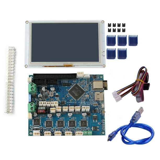 3d Printer Parts Clone Duetwifi Duet 2 Wifi V1 04 Advanced 32 Bit Electronics Controller Board Motherboard With 5 Inch Paneldue 5i Integrated Paneldue Colour Touchscreen Controller Walmart Com Walmart Com