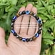 thumbnail image 3 of Pulsera negra para hombre y mujer, motivadora, con piedras de la riqueza, elástica, ajustable, con cuentas de cristal, joya tipo brazalete, 3 of 5