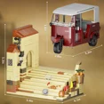 thumbnail image 4 of NEW Indianas Jones Tuk Tuk Building Blocks Set Galloping Indy's Rickshaw Car Tricycle Model Toys Film Fans Adults Gifts, 4 of 6