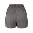 thumbnail image 7 of MixMatchy Women's Solid Elastic Waist band with Drawstring Tencel Shorts, 7 of 7