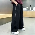 thumbnail image 4 of Bixock Sweatpants for Boys High Waist Straight Leg with Side Pockets Kids Solid Color Loose Casual Joggers Comfortable Workout Activewear Boys Clothings Size 11-12Years, 4 of 6