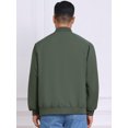 thumbnail image 3 of DARING DIVA Casual Stylish Lightweight Full Zip Up Bomber Jacket 2XL Green, 3 of 7