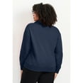 thumbnail image 2 of Avenue Women's Plus Size Piper Half-Zip Sweat Top, 2 of 2