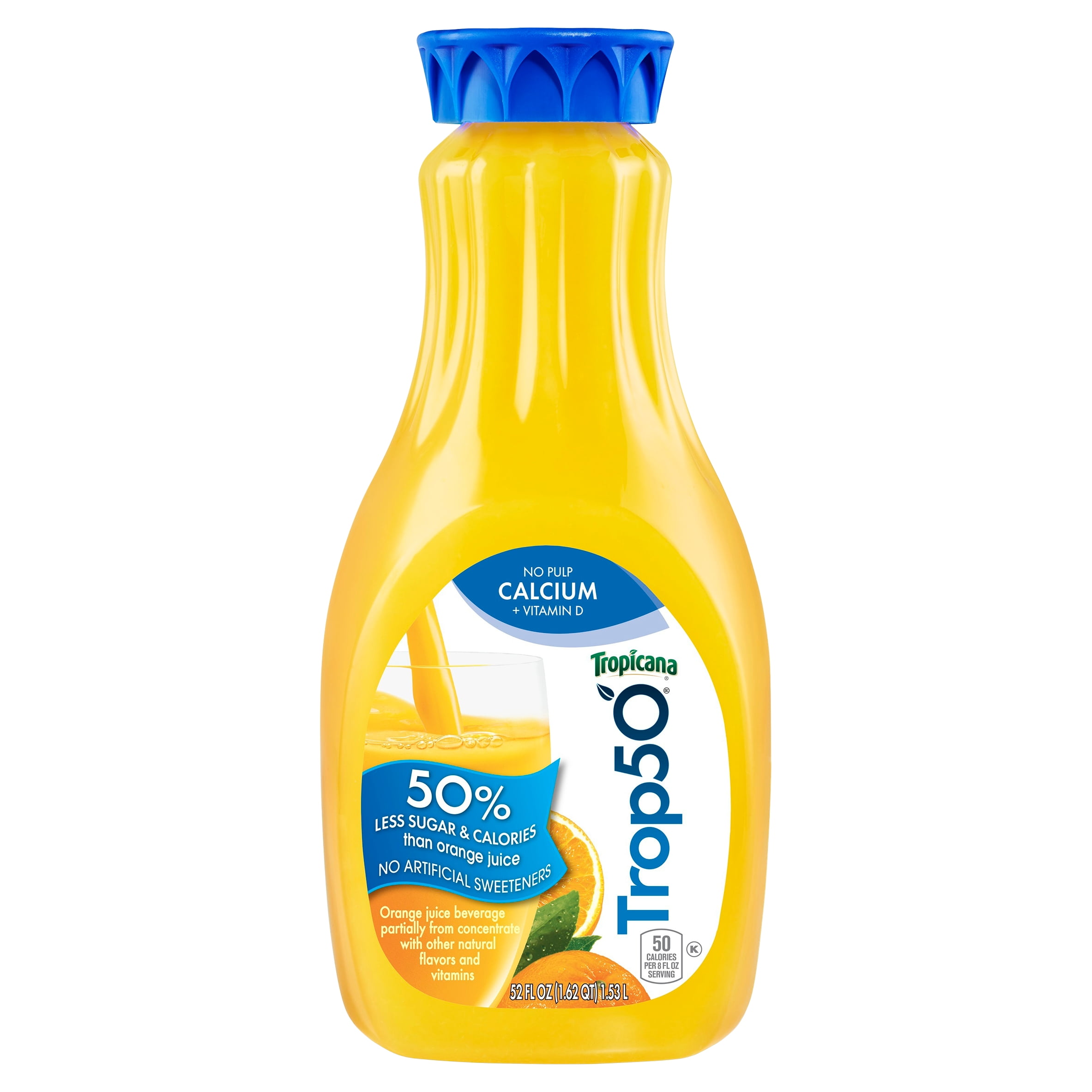 Tropicana Trop50 Juice Beverage Orange No Pulp with Calcium and Vitamin