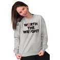 thumbnail image 4 of Worth Weight Pizza Carbs Foodie Lover Sweatshirt for Men or Women Brisco Brands S, 4 of 5