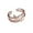 Rose gold, variant on Crystal Butterfly Ring Layered Cute Insect Index Finger Ring Adjustable Open Bow-Knot Knuckle Ring Wedding Jewelry for Women