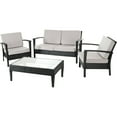 thumbnail image 2 of Safavieh Piscataway 4-Piece Wicker Outdoor Set, 2 of 2