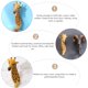 thumbnail image 5 of EeaseMX 2 ganchos rústicos con forma de cabeza de jirafa, decorativos para pared, adornos de animales., 5 of 7