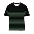 thumbnail image 6 of Hilenly Women's Short Sleeve Striped Shirt Summer Crewneck T Shirts Basic Tees Tops, 6 of 7