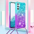 thumbnail image 2 of Funda para Samsung Galaxy A54 5G Brillantina Líquida Divertida Reluciente y con Cristales en Movimiento Cuerpo Cruzado con Cordón Ajustable, 2 of 5