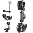 thumbnail image 3 of instrument bracket,With Rubber Pads Camera Clamp Alloy With Dual Head With Rubber Adapter Mount Alloy With Dual Ball Mount Handlebar Adapter Mount Alloy With Ball Head With Stand, 3 of 6