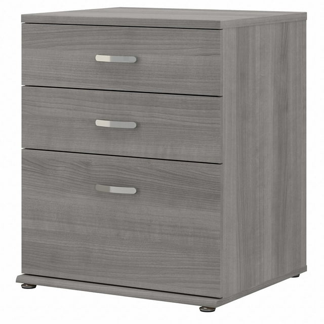 Meuble de sol avec tiroirs Universal de Bush Business Furniture, gris platine