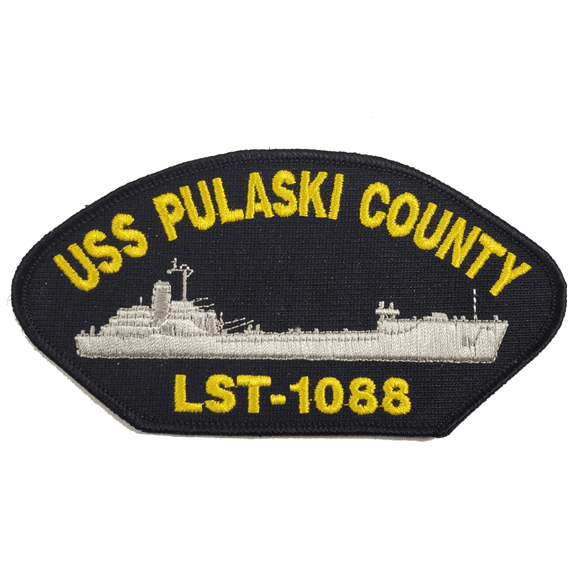 USS Pulaski County LST-1088 Ship Patch - Great Color - Veteran Owned Business