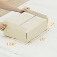thumbnail image 2 of SpaceAid 4 Pack Sheet Organizers and Storage, Queen & King Size, Beige, Fabric, 2 of 6