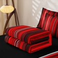 thumbnail image 5 of jejeloiu Red Black Gradient Stripe Texture Zipper Twin Comforter Sets with Fitted Sheet and 2 Pillowcases Kids,Ombre Pattern Zipper Bedding Set,Reversible,4 Pieces, 5 of 7