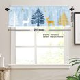 thumbnail image 3 of AshasdS Polyester Window Valance Curtain with Deer and Trees Design for Home Kitchen Living Room Bedroom Bathroom Decor 54x18 inch, 3 of 5