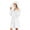 White, variant on VANLOFE Unisex Warm Pajamas Household Clothes Solid Bathrobe Lengthened Night-robe Man's Nightgown Hooded Robes Pink Robes Sleepwear for Woman S-2XL