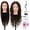 Brown#4, variant on 20" Mannequin Head Human Hair,100% Real Hair Mannequin Head,Cosmetology Human Hair Mannequin Doll Head for Hair Styling,Practice Braiding Styling Head with Table Clamp Suitable for Hair Extensions