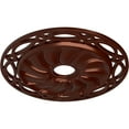 thumbnail image 3 of Ekena Millwork 26 5/8"OD x 4 1/2"ID x 1 3/8"P Loera Ceiling Medallion (Fits Canopies up to 6 1/4"), Hand-Painted Antique Copper, 3 of 5