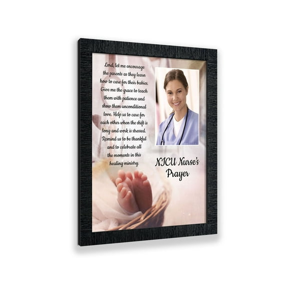 NICU Nurses Prayer, Nurse Appreciation Gifts, Infant Caregiver, Religious Picture Frame, 5040CH