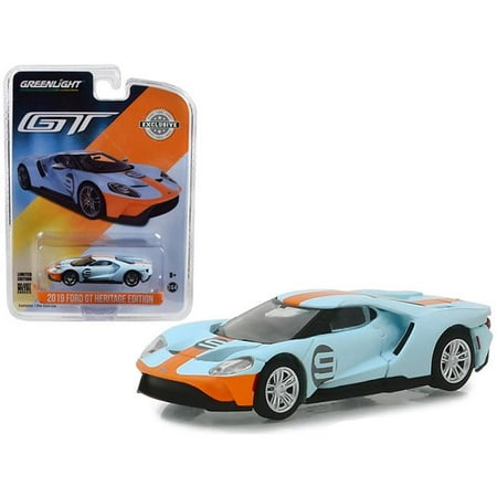 2019 Ford GT #9 Gulf Racing Blue with Yellow Stripes 