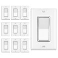 thumbnail image 1 of Interruptor de pared BESTTEN, decorador de 3 vías, 15 A, 120 V, blanco, 1 of 7