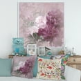 thumbnail image 2 of Designart 'Ancient Pink and Purple Flowers II' Traditional Framed Canvas Wall Art Print, 2 of 5
