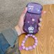 thumbnail image 1 of Sanrio kuromi-funda de teléfono con adornos para pulsera, carcasa transparente con espejo de maquillaje para Iphone 11, 12, 13, 14 Pro Max, X, Xs, Xr Fivean unisex, 1 of 2
