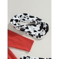 thumbnail image 6 of GXFC Little Girl Fall Outfits Clothes 3T 4T 5T 6T 7T Kids Girl Long Sleeve Tunic Dress Tops and Cow Pattern Pants and Headband 3Pcs Casual Autumn Clothing for Children Girl, 6 of 8
