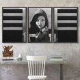 thumbnail image 3 of wall26 Framed Canvas Print Wall Art Set Spray Paint Black &amp; Gray Woman Graffiti &amp; Street Art Comic Book Illustrations Modern Art Urban Portrait for Living Room, Bedroom, Office - 16"x24&, 3 of 5