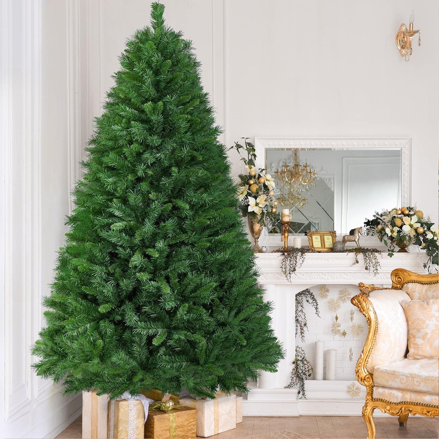 Buy 5ft PreLit Premium Hinged MIxed Artificial Christmas Pine Tree