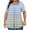 AA-Light Blue, variant on Sales Today, Maternity Clothes for Women Summer Oversized Tops Casual Pleated Square Neck Short Sleeve Shirt 2025 Fashion Stripe Print Cotton Tunic Blouses Hot Pink XXXL
