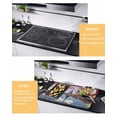 thumbnail image 2 of Large Induction Cooktop Protector Mat Valentine's Day Stove Top Covers for Electric Stove, Romantic Swan Love Hearts Leaves Lake Decorative Stove Burner Cover Mats, Glass Top Stove Cover, 2 of 7