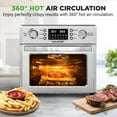 thumbnail image 7 of NutriChef 26L Electric Air Fryer Oven | 1700W Countertop Rotisserie & Air Fryer | 360° Rotating Feature | 10 Digital Menu Presets | Includes Drip Tray, Air Frying Basket & Bake Rack 15x16x14 (Silver), 7 of 7