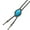 ancient silver, variant on Bolo Tie for Men Western Cowboy Necktie Turquoise Bolo Tie Pendant Necklace Costume Accessories Vintage Bolo Ties