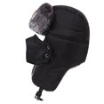 thumbnail image 3 of Soviet Military Russian Pilot Hat Winter Outdoor Ski Protective Hat Warm Hat Men‘s Hat Rabbit Winter Thick Leather Warm, 3 of 7
