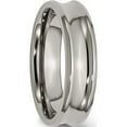 thumbnail image 4 of Titanium Polished Concave 6mm Beveled Edge Band (Size 6) Made In China tb44-6, 4 of 5